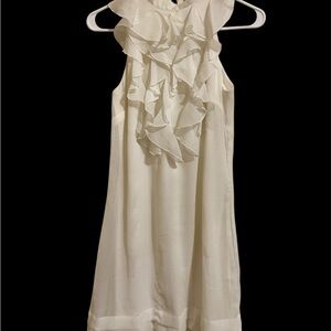 Fire Los Angeles Cream Ruffle Mini Dress Size M #Spring #Summer #Graduation